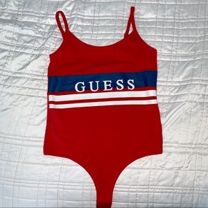 GUESS red bodysuit